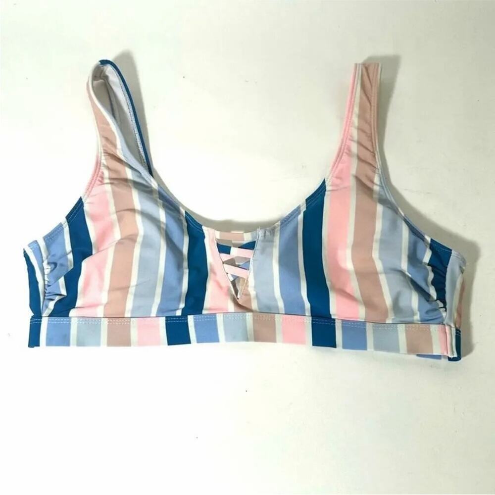 Striped Multicolor Women's Swim Top